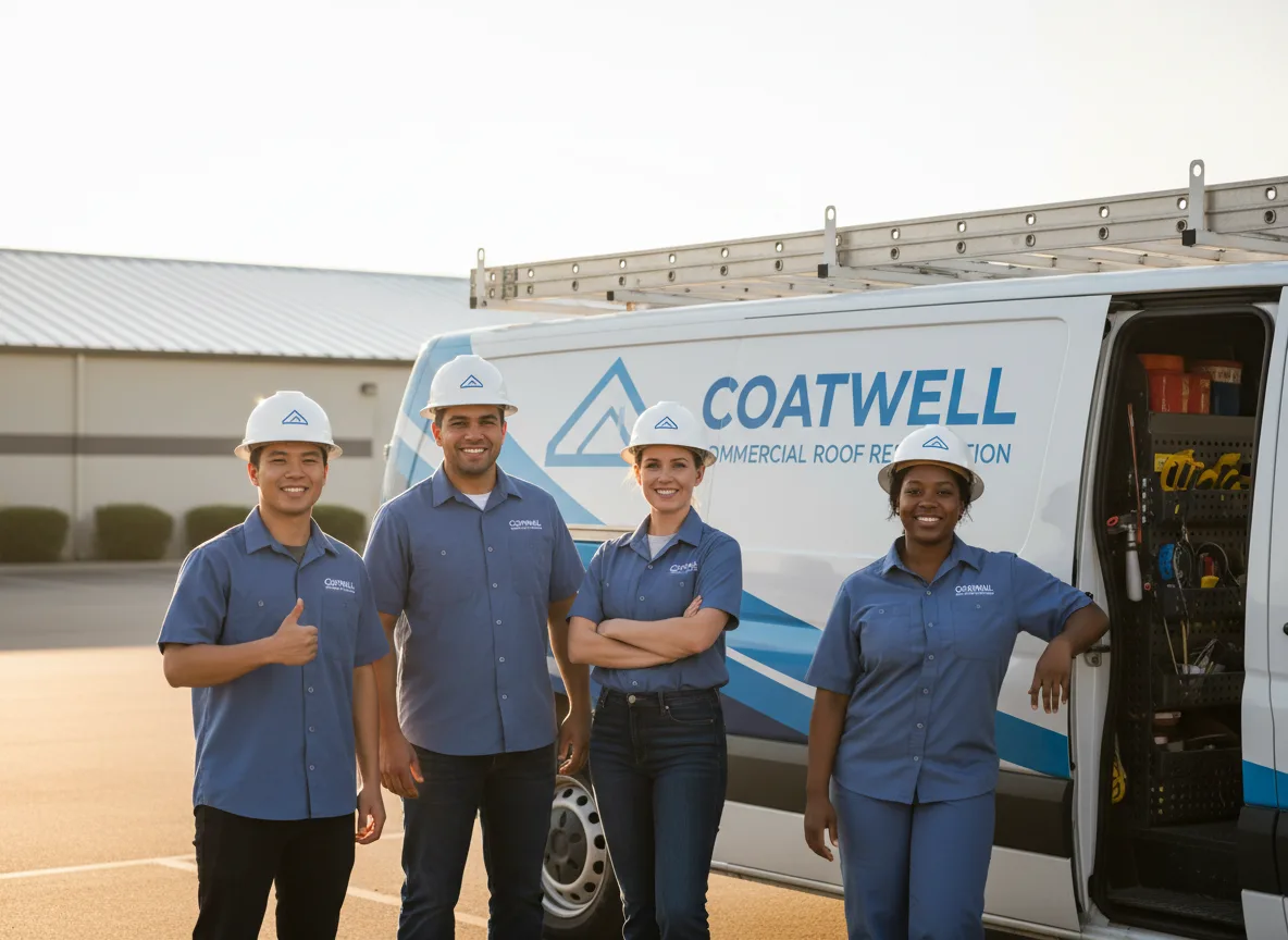 Commercial roof coating company in Beacon, IA