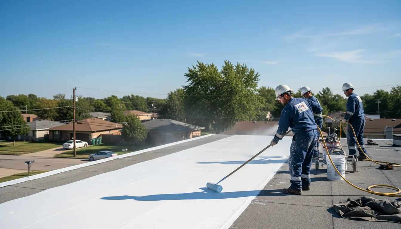 Commercial roof coating in Beacon, IA near me